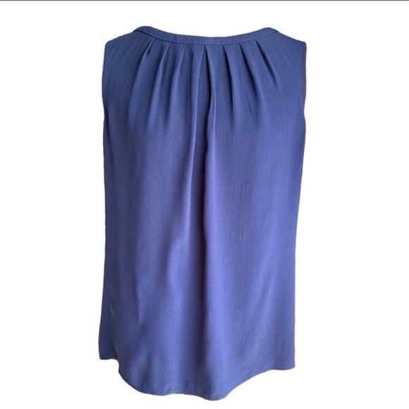 Boden Tops - Boden Blue Pleated Blouse with Classic Style